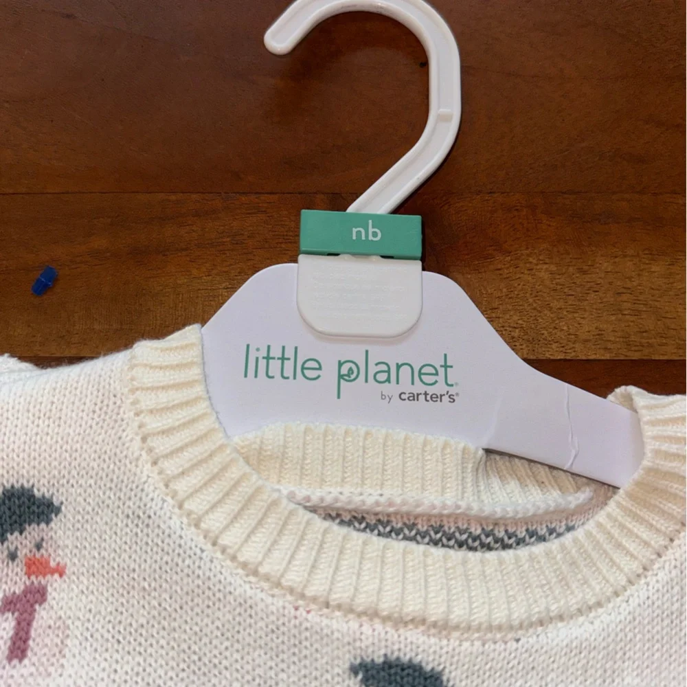 Charming Kids Sweater Set with‎ Snowman Design